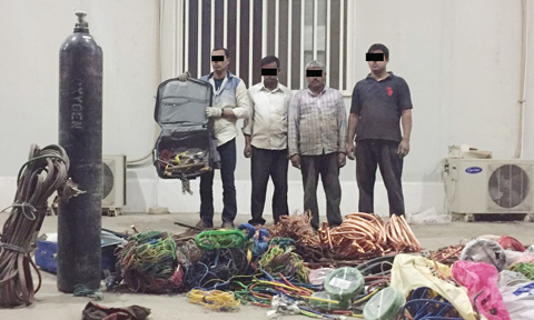 کیبل چور بنگلادیشی گینگ گرفتار، چوری شدہ سامان برآمد 1