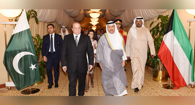 کویت اور پاکستان کے وزراء اعظم کے درمیان سرکاری سطح پر مذاکرات 1