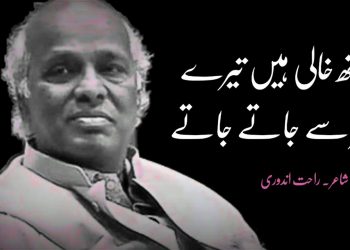 ہاتھ خالی ہیں ترے شہر سے جاتے جاتے - Rahat Indori